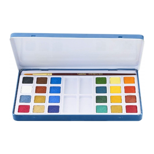 Aqua Water Colour Cakes | 24 Shades | Doms | Pack of 1 | ABC Season Store